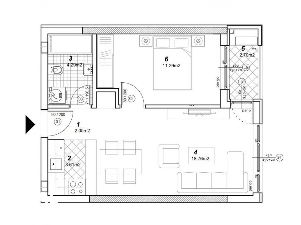 Glavna slika -Stan,NOVI SAD,TELEP,kv: 41.00, € 99630, ID: 1101423