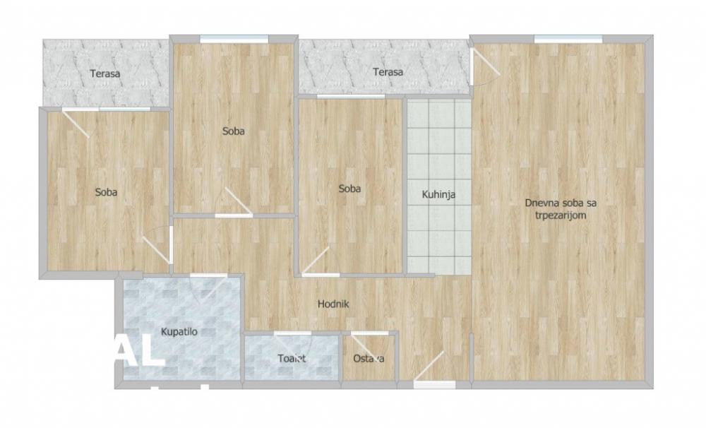 Slika 0 - Stan,NOVI SAD,TELEP,kv: 90.00, € 215000, ID: 1101863