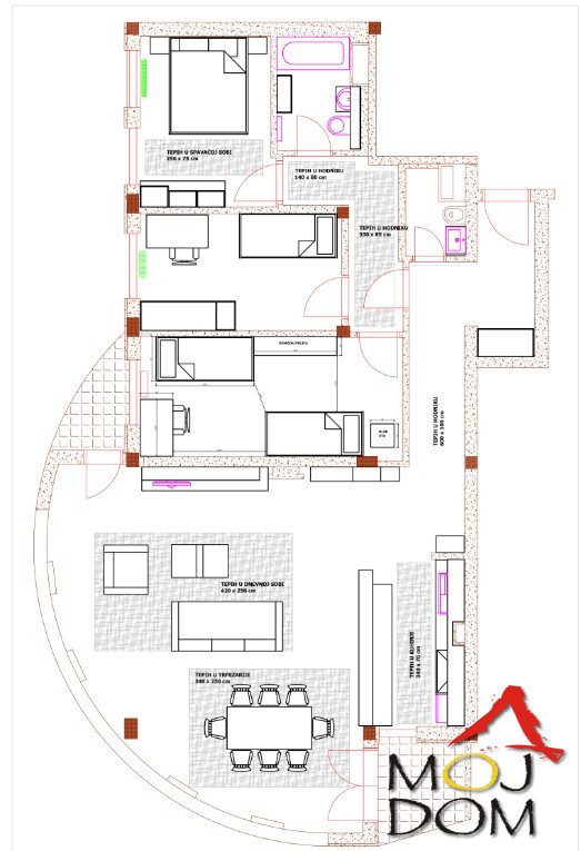 Slika 11 - Stan,NOVI SAD,BULEVAR EVROPE,kv: 115, € 375950, ID: 1031425