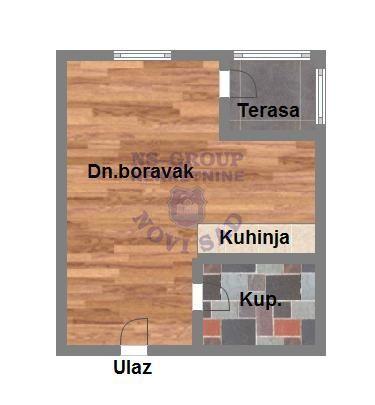 Glavna slika -Jednosoban, 31m2, Klisa Novi Sad, sa terasom, ima lift