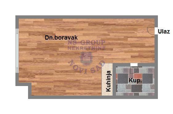 Glavna slika -Jednosoban, 27m2, Klisa Novi Sad, ima lift