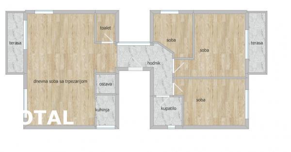 Glavna slika -Stan,NOVI SAD,SAJLOVO,kv: 89.00, € 160500, ID: 1101895