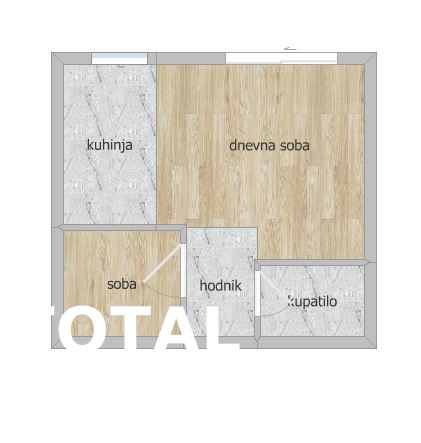 Slika 1 - Stan,NOVI SAD,SAJLOVO,kv: 33.00, € 58082, ID: 1101893