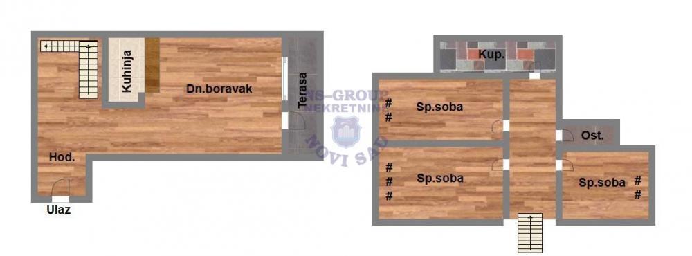 Glavna slika -Troiposoban, 80m2, Grbavica Novi Sad, sa terasom, ima lift