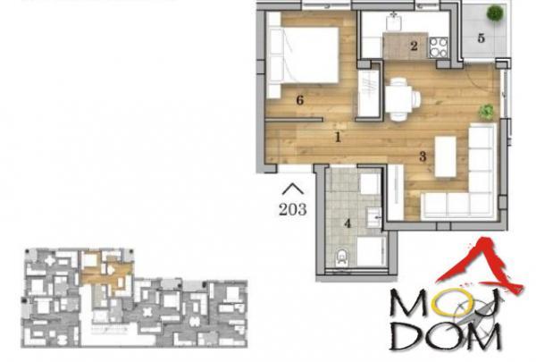 Glavna slika -Stan,NOVI SAD,TELEP,kv: 37, € 111800, ID: 1031508