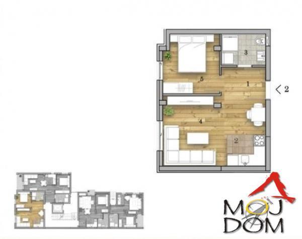 Glavna slika -Stan,NOVI SAD,TELEP,kv: 37, € 111650, ID: 1031498