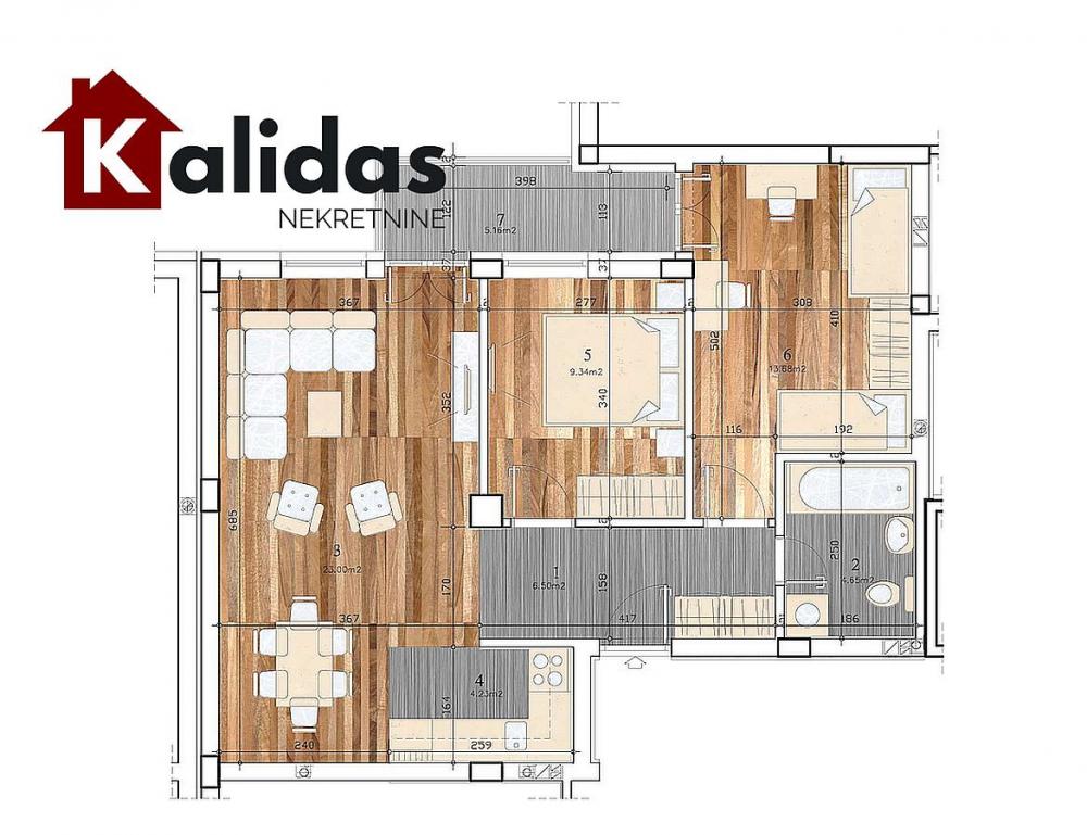 Slika 9 - Stan,NOVI SAD,TELEP,kv: 65, € 159650, ID: 1008382