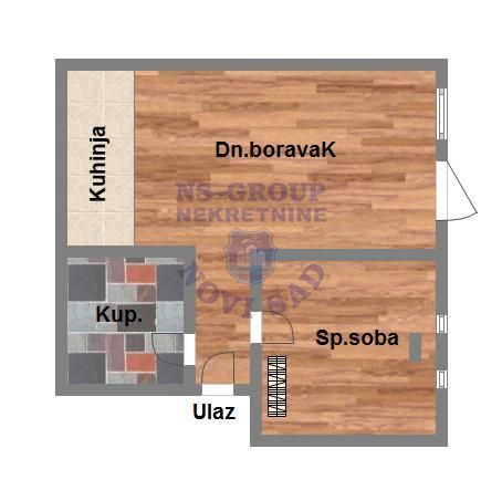 Slika 10 - Dvosoban, 37m2, Novi Sad centar Novi Sad, ima lift
