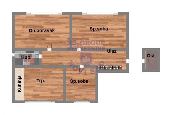 Slika 11 - 546498-Fantastična struktura trosobnog stana