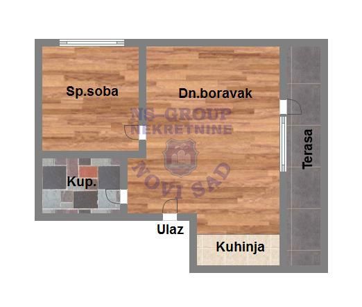 Slika 11 - 538751-Prodaje se odličan, jednoiposoban stan u nadogradnji na Grbavici. 