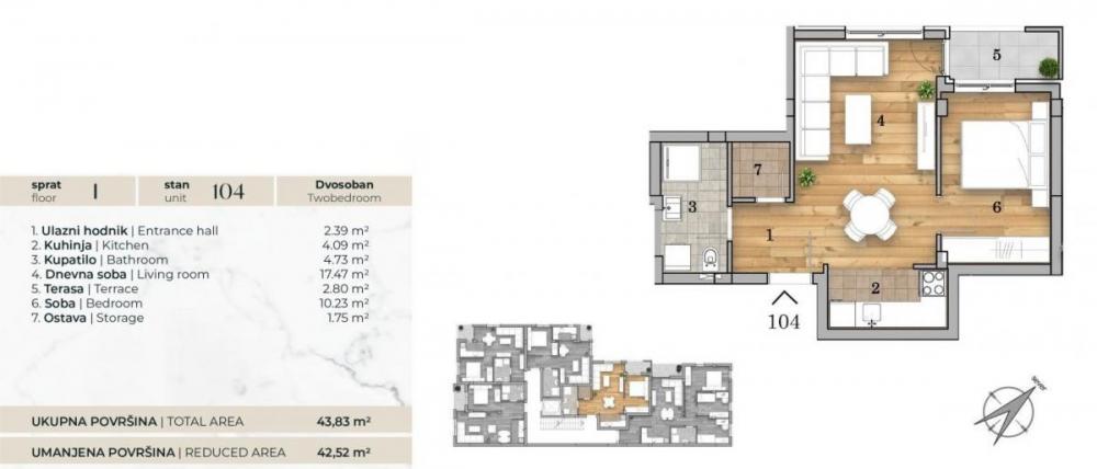 Slika 7 - LIMAN V / DVOSOBNI STANOVI U IZGRADNJI