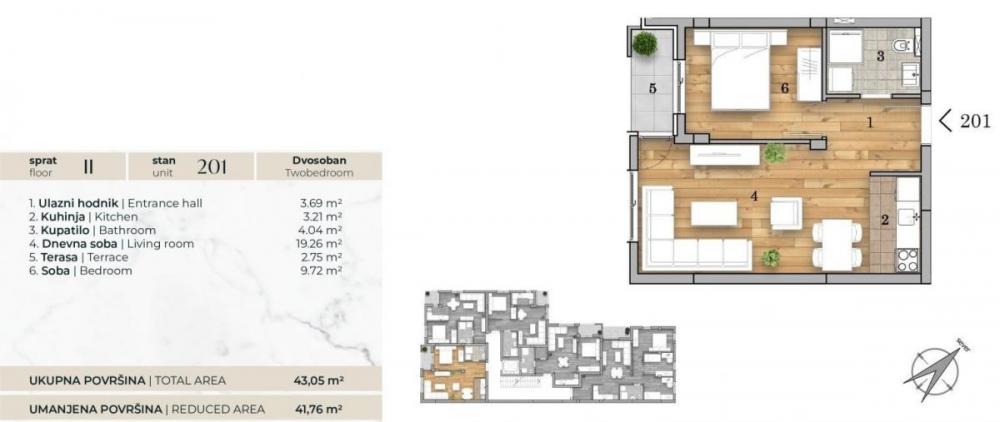 Slika 8 - LIMAN V / DVOSOBNI STANOVI U IZGRADNJI