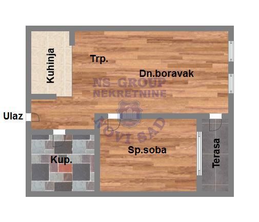 Slika 10 - Jednoiposoban, 36m2, Bulevar oslobođenja Novi Sad, sa terasom, ima lift
