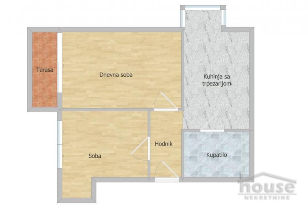 Slika 1 - Stan,NOVI SAD,DETELINARA,kv: 51.00, € 129000, ID: 1065142