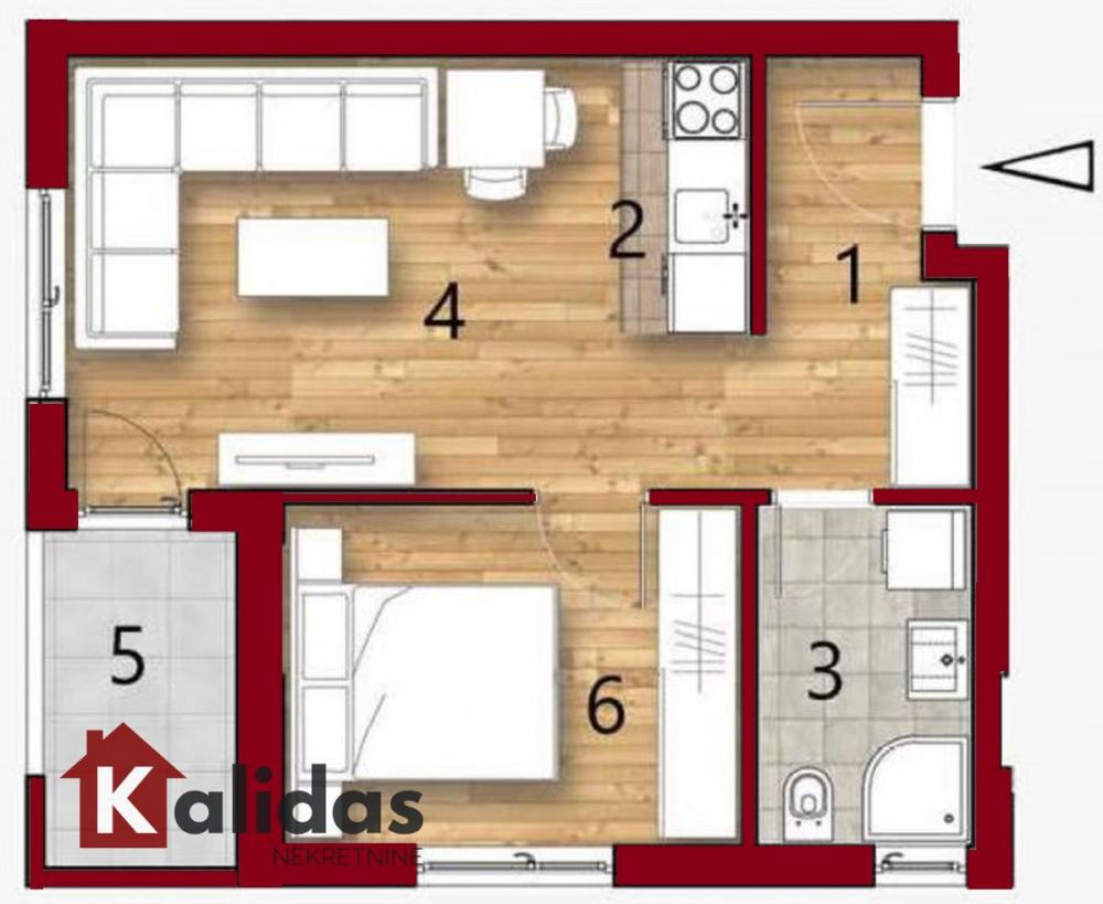 Slika 10 - Stan,NOVI SAD,TELEP,kv: 38, € 113300, ID: 1008287