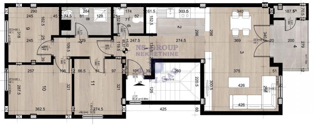 Slika 1 - Troiposoban stan u izgradnji, PDV, Telep! š. 560627