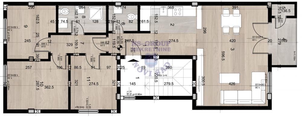 Glavna slika -Troiposoban stan u izgradnji, PDV, Telep! š. 560624