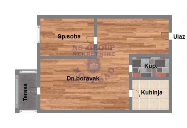 Glavna slika -Dvosoban 44m2 Sremska Kamenica