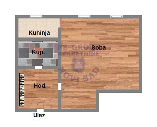 Slika 4 - 561536-Nudimo vam jednosoban stan na Novoj Detelinari