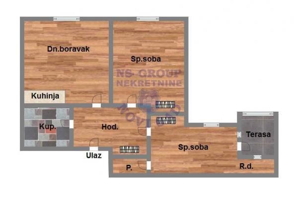 Glavna slika -Dvoiposoban renoviran stan!