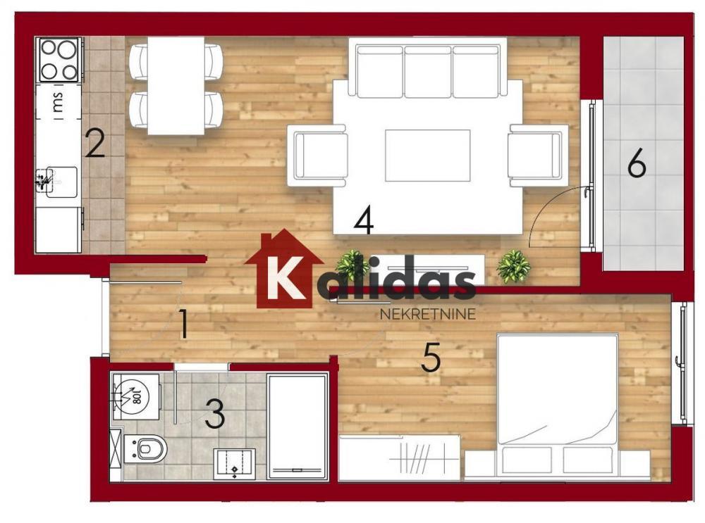 Glavna slika -Stan,NOVI SAD,TELEP,kv: 43, € 118000, ID: 1007628