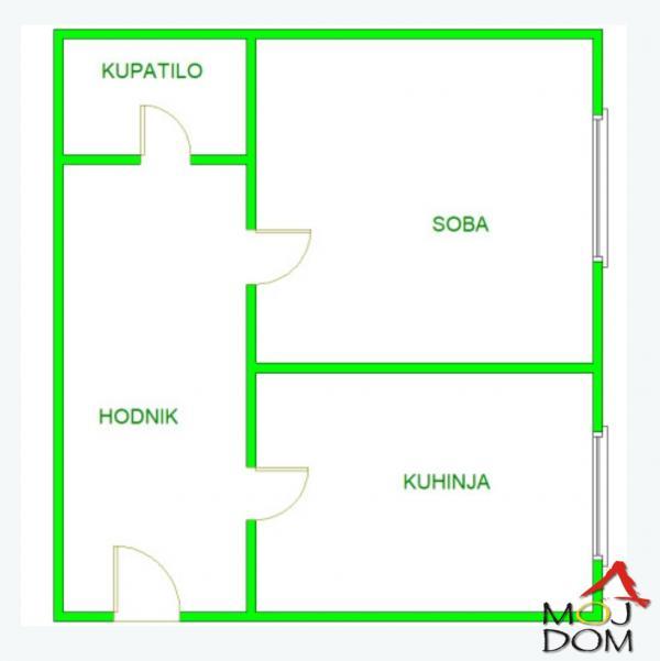 Glavna slika -Stan,NOVI SAD,SATELIT,kv: 33, € 73100, ID: 1031677