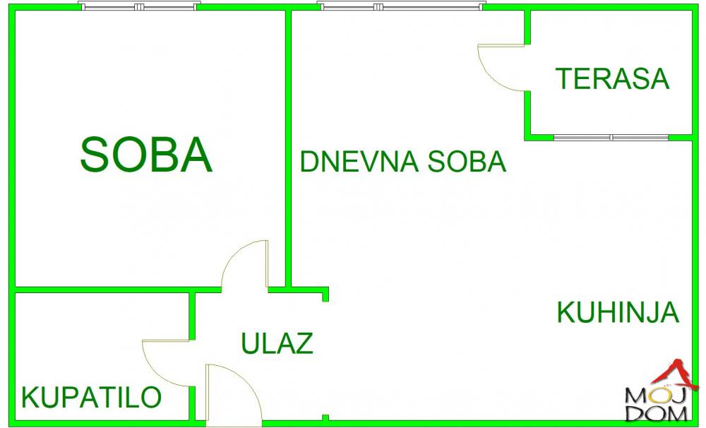 Slika 9 - Stan,NOVI SAD,GRBAVICA,kv: 42, € 154500, ID: 1031671