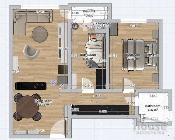 Slika 10 - Stan,NOVI SAD,SAJAM,kv: 59.00, € 145000, ID: 1065207