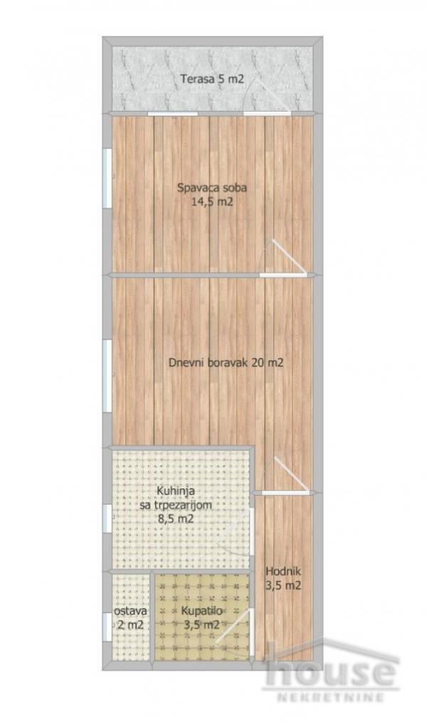 Slika 1 - Stan,NOVI SAD,CENTAR,kv: 52.00, € 160000, ID: 1065215