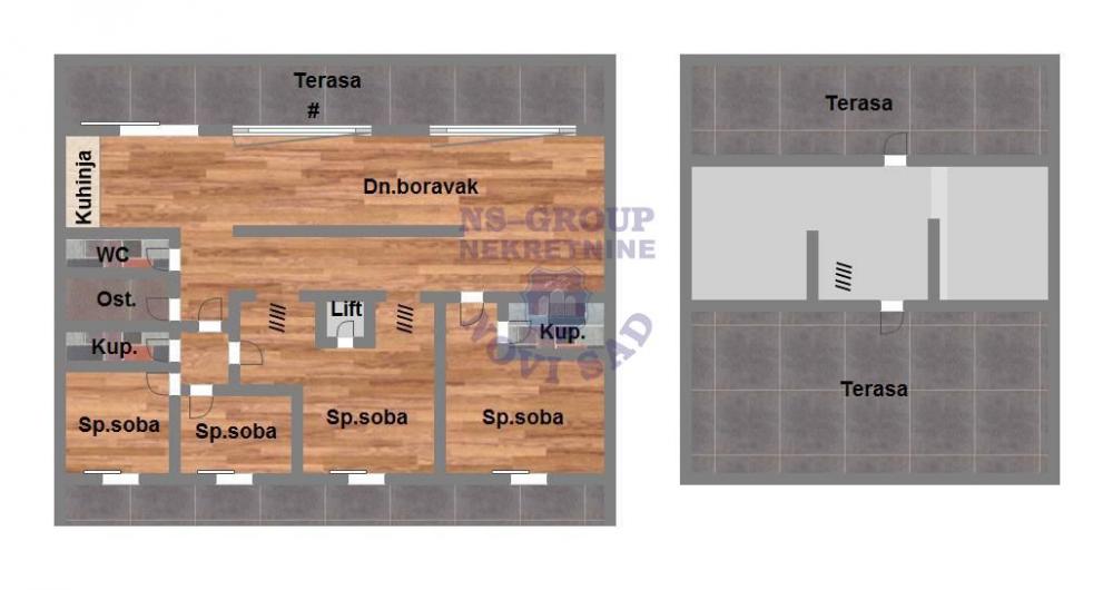 Slika 3 - Šestosoban, 210m2, sa terasom, ima lift