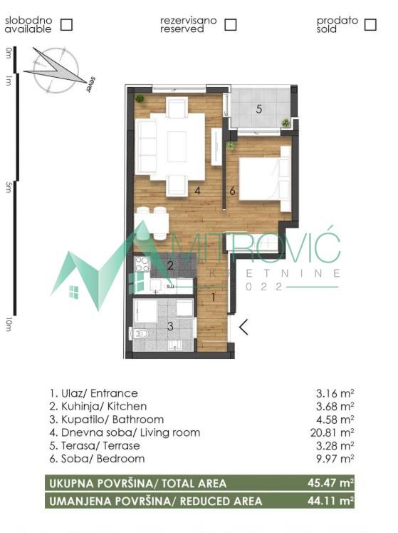 Glavna slika -Telep, fenomenalan dvosoban stan-izuzetna ponuda