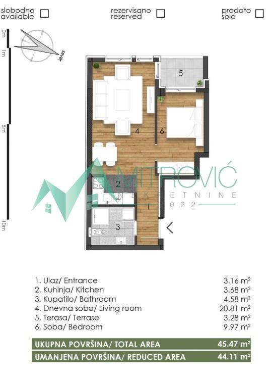 Glavna slika -Telep, fenomenalan dvosoban stan-izuzetna ponuda