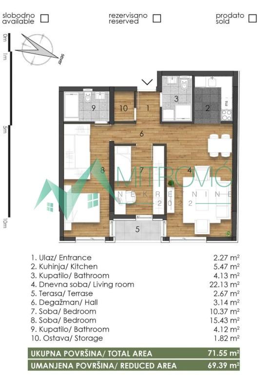 Glavna slika -Telep, fenomenalan trosoban stan-izuzetna ponuda