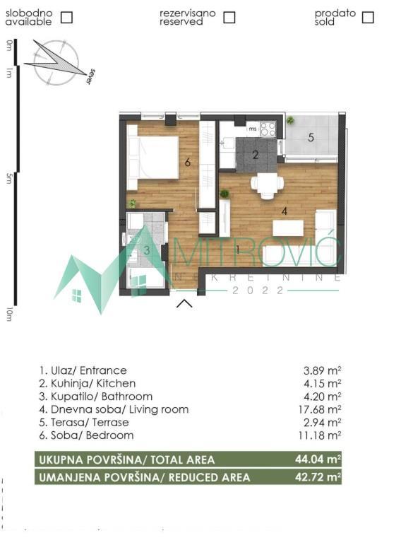 Glavna slika -Telep, fenomenalan dvosoban stan-izuzetna ponuda