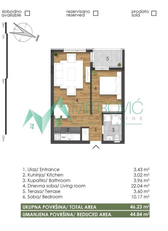 Glavna slika -Telep, fenomenalan dvosoban stan-izuzetna ponuda
