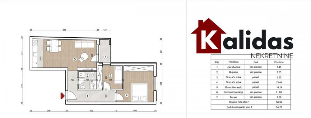 Slika 7 - Stan,NOVI SAD,TELEP,kv: 54, € 136270, ID: 1008429