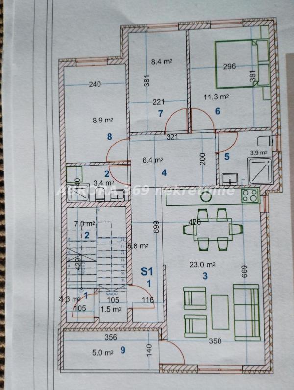 Slika 2 - NOVI SAD- VETERNIK- NOVOGRADNJA- PDV, ČETVOROSOBAN, 76m2
