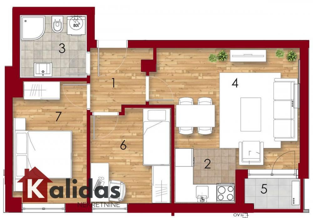 Glavna slika -Stan,NOVI SAD,PODBARA,kv: 48, € 148100, ID: 1007913