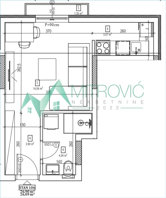 Slika 1 - Telep, fenomenalna garsonjera-izuzetna ponuda