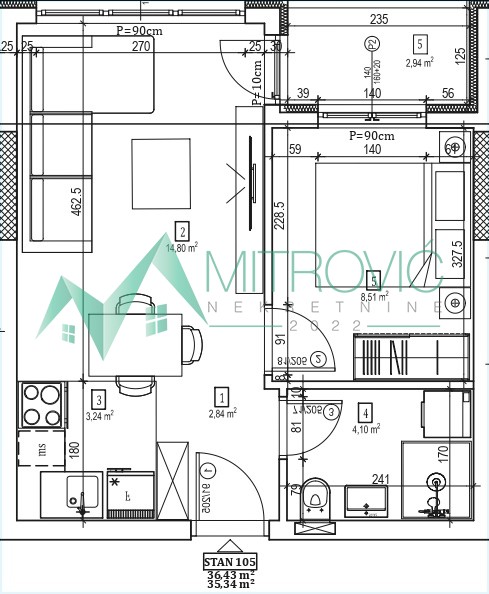 Slika 1 - Telep, fenomenalan jednoiposoban stan-izuzetna ponuda