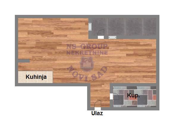 Slika 0 - Prodaja stana, 28m2, Železnički park Novi Sad, sa terasom, ima lift