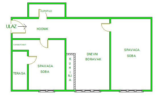 Slika 8 - Stan,NOVI SAD,STARA DETELINARA,kv: 47.00, € 113300, ID: 1059083