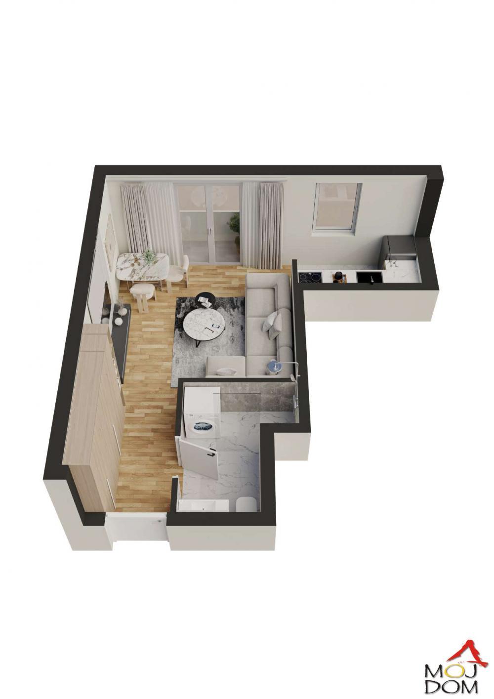 Glavna slika -Stan,NOVI SAD,SEVERNI TELEP,kv: 26, € 82750, ID: 1031772