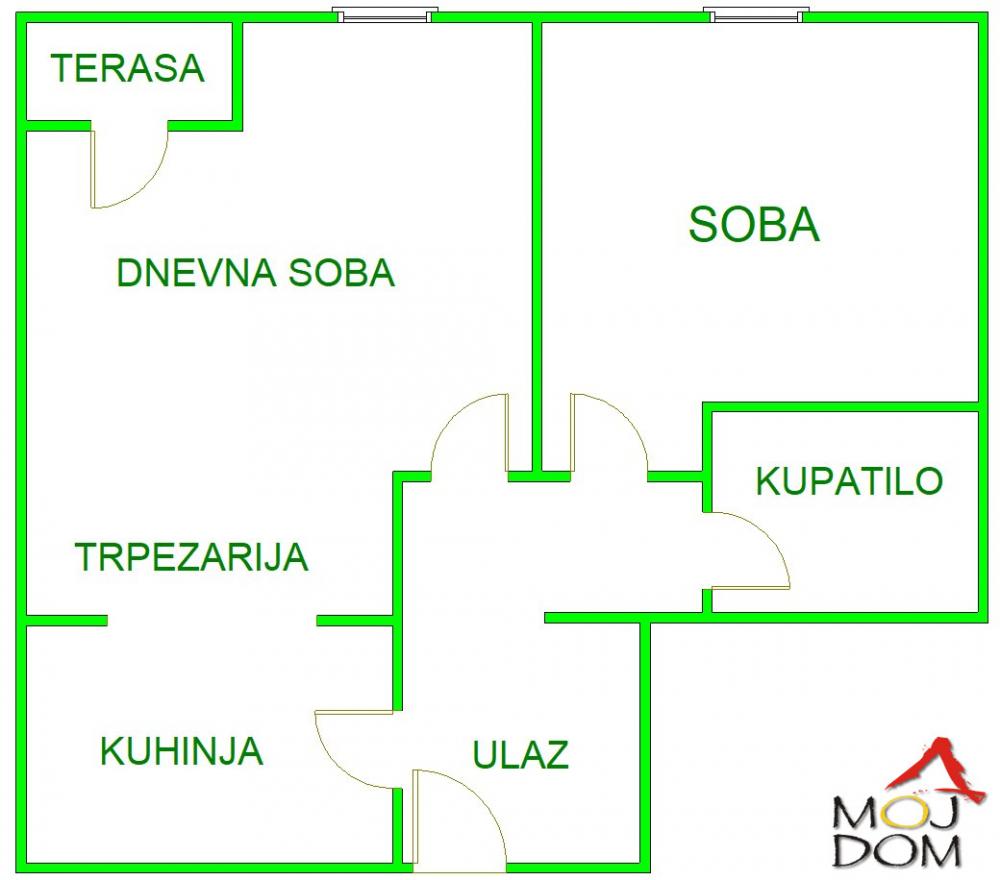 Slika 8 - Stan,NOVI SAD,NOVA DETELINARA,kv: 45, € 119500, ID: 1031711