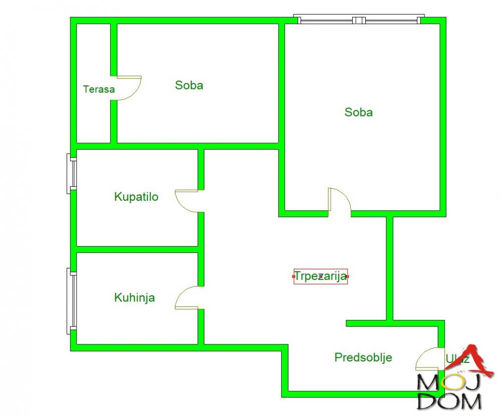 Slika 11 - Stan,NOVI SAD,ROTKVARIJA,kv: 46, € 128750, ID: 1031796