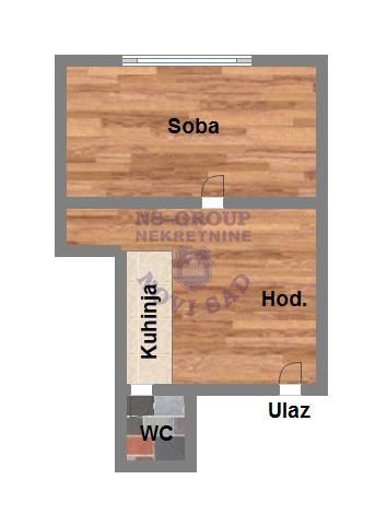 Slika 7 - Jednosoban, 19m2, Podbara Novi Sad