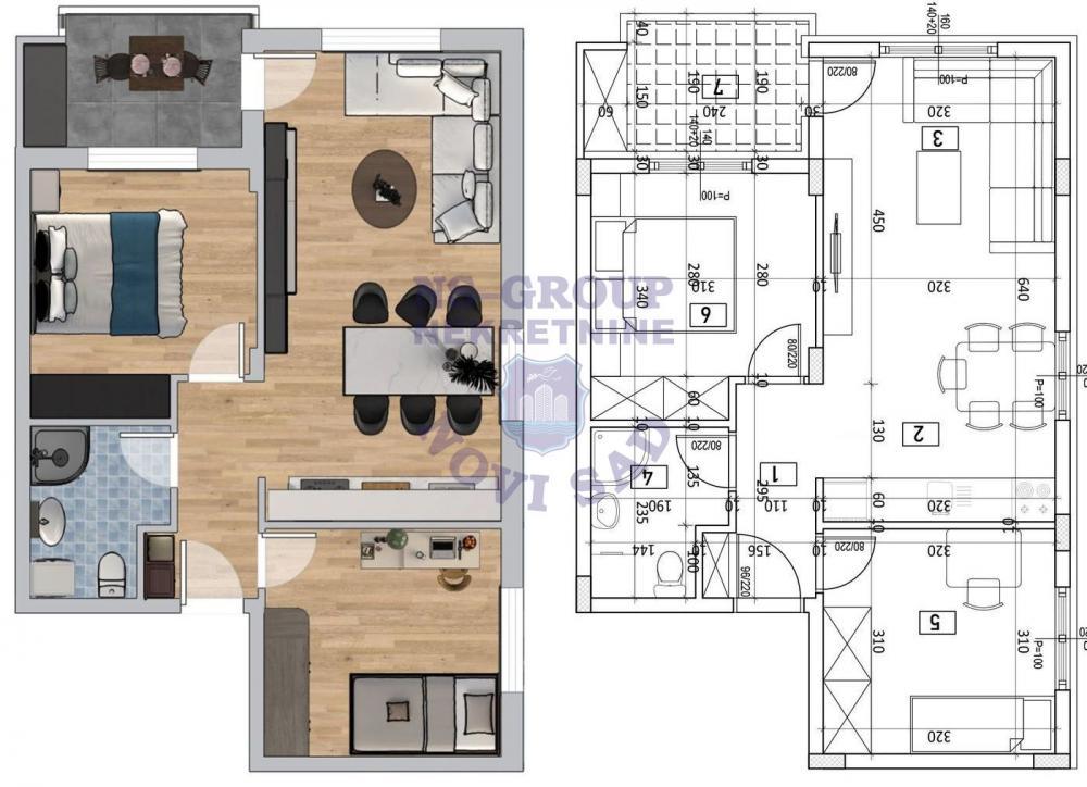 Glavna slika -Odličan stan u izgradnji - Adice