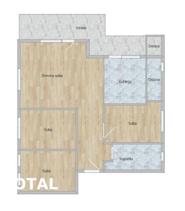 Glavna slika -Stan,VETERNIK,CENTAR,kv: 78.00, € 132600, ID: 1102223