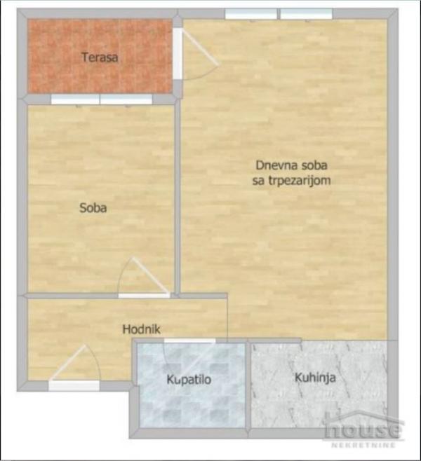 Slika 1 - Stan,NOVI SAD,AVIJACIJA,kv: 48.00, € 129000, ID: 1065383