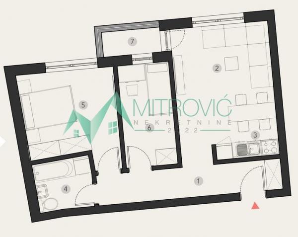 Slika 1 - NA PRODAJU - Dvoiposoban stan na Podbari, mogućnost povrata PDV-a 